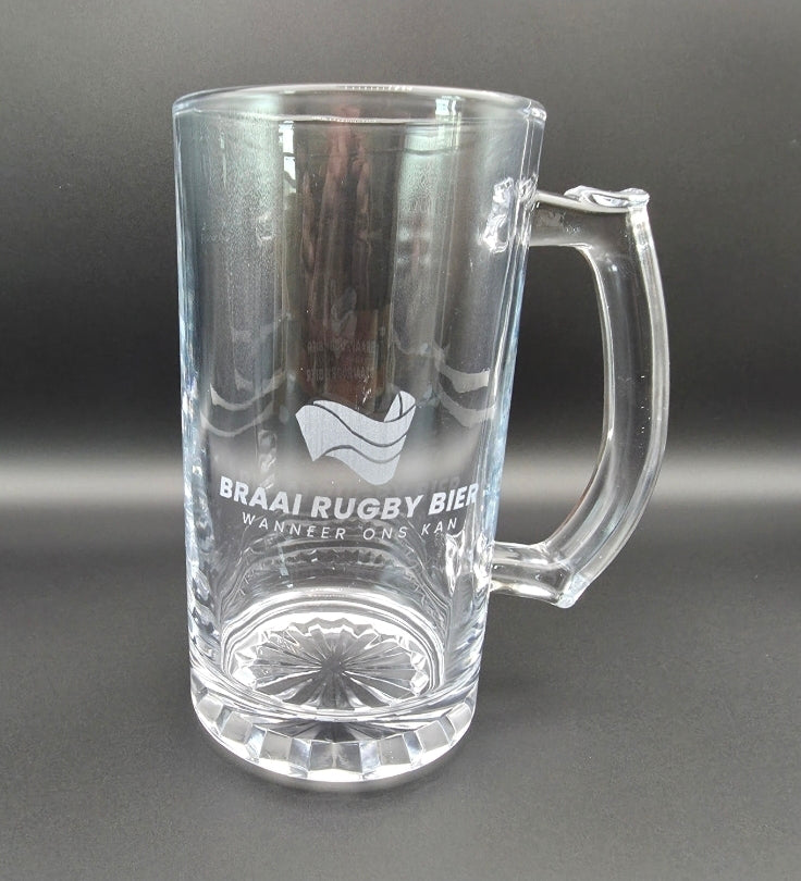 Personalized Glass Beer Mug