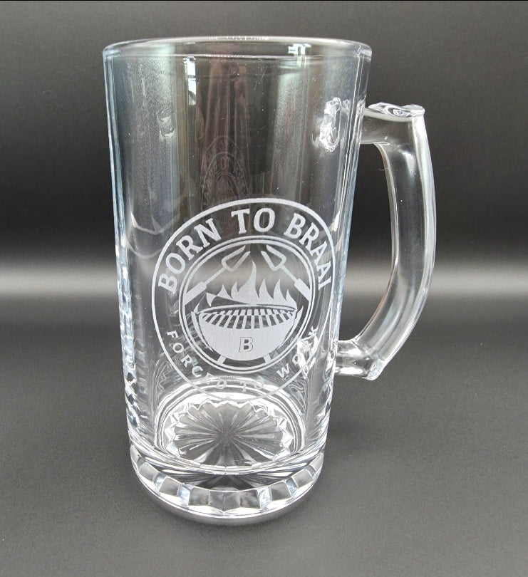 Personalized Glass Beer Mug