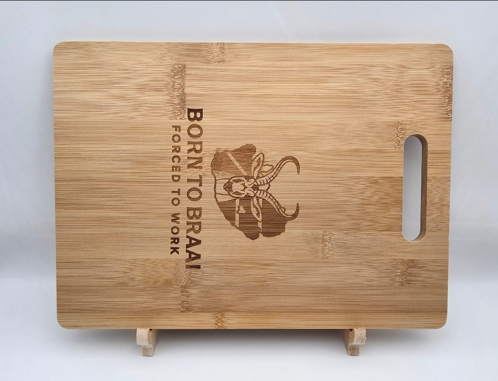 Personalized Bamboo Barbeque / Cheese Board - 30cm X 20cm