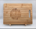 Personalized Bamboo Barbeque / Cheese Board - 30cm X 20cm