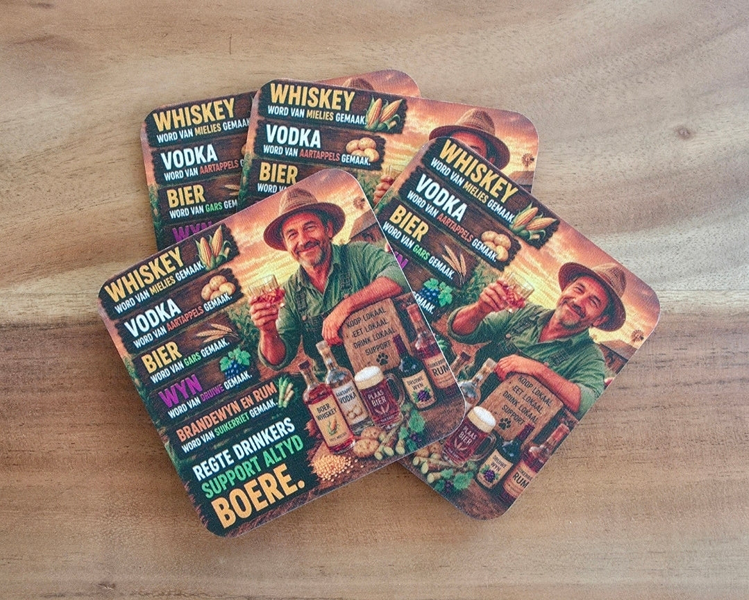 Personalized Wood Coaster (Set of 4) - 9cm x 9cm