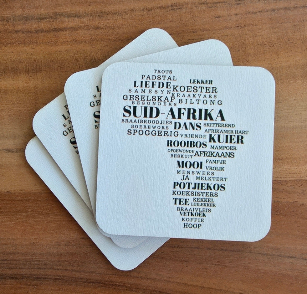 Personalized Wood Coaster (Set of 4) - 9cm x 9cm