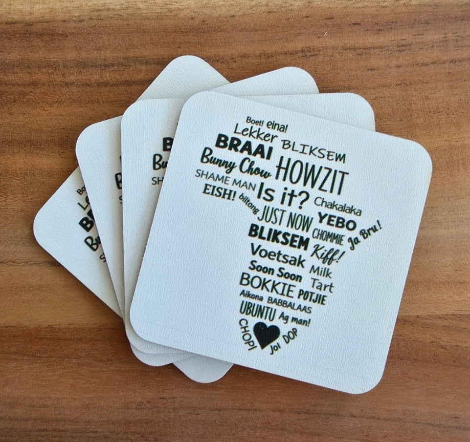 Personalized Wood Coaster (Set of 4) - 9cm x 9cm