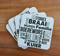 Personalized Wood Coaster (Set of 4) - 9cm x 9cm