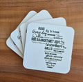 Personalized Wood Coaster (Set of 4) - 9cm x 9cm