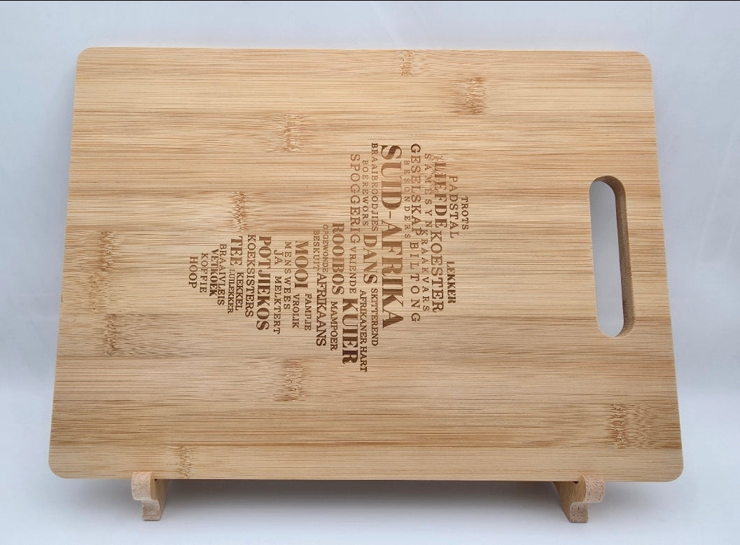 Personalized Bamboo Barbeque / Cheese Board - 30cm X 20cm