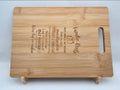 Personalized Bamboo Barbeque / Cheese Board - 30cm X 20cm