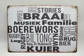 Personalized Vintage Metal Tin Sign - 30cm X 20cm