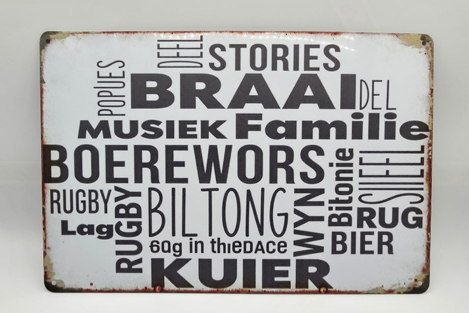 Personalized Vintage Metal Tin Sign - 30cm X 20cm