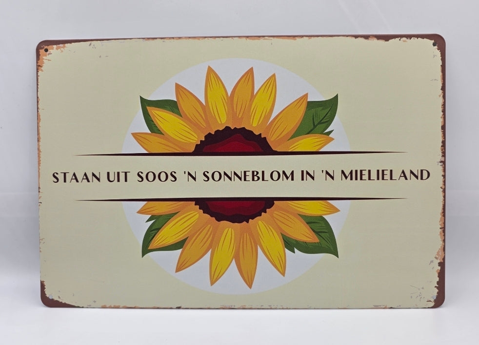 Personalized Vintage Metal Tin Sign - 30cm X 20cm