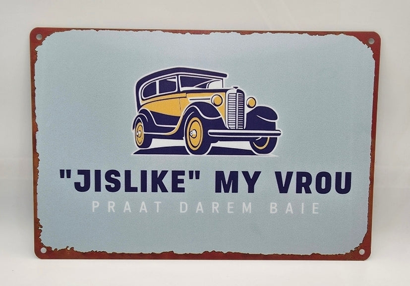 Personalized Vintage Metal Tin Sign - 30cm X 20cm