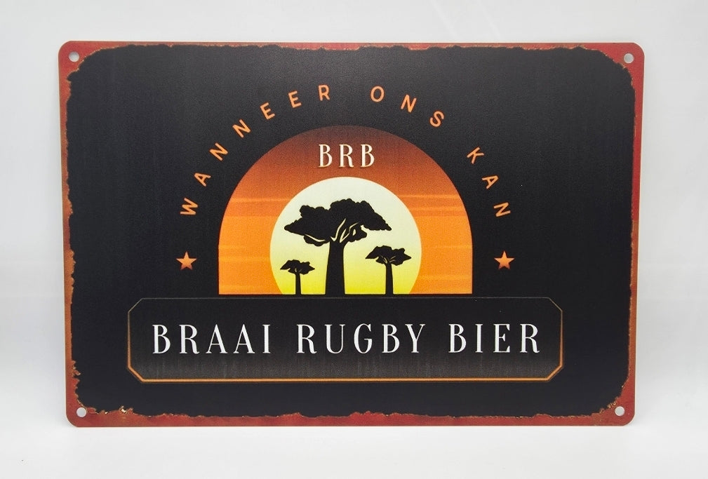 Personalized Vintage Metal Tin Sign - 30cm X 20cm