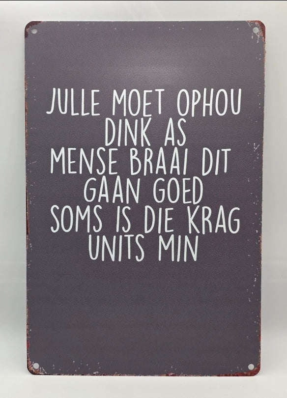 Personalized Vintage Metal Tin Sign - 30cm X 20cm