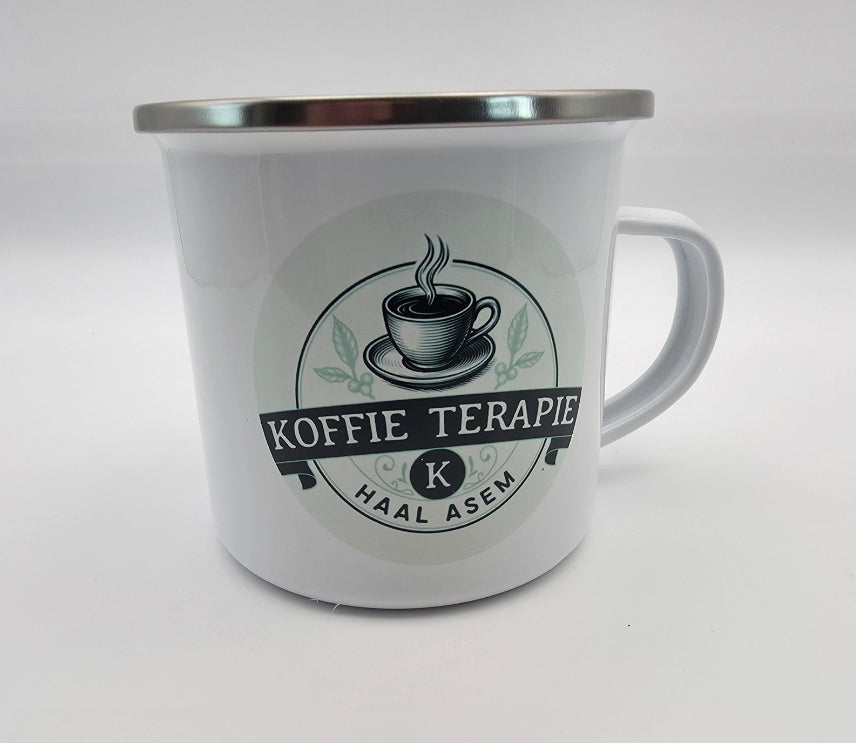 Personalized Enamel Coated Metal Mug