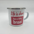 Personalized Enamel Coated Metal Mug