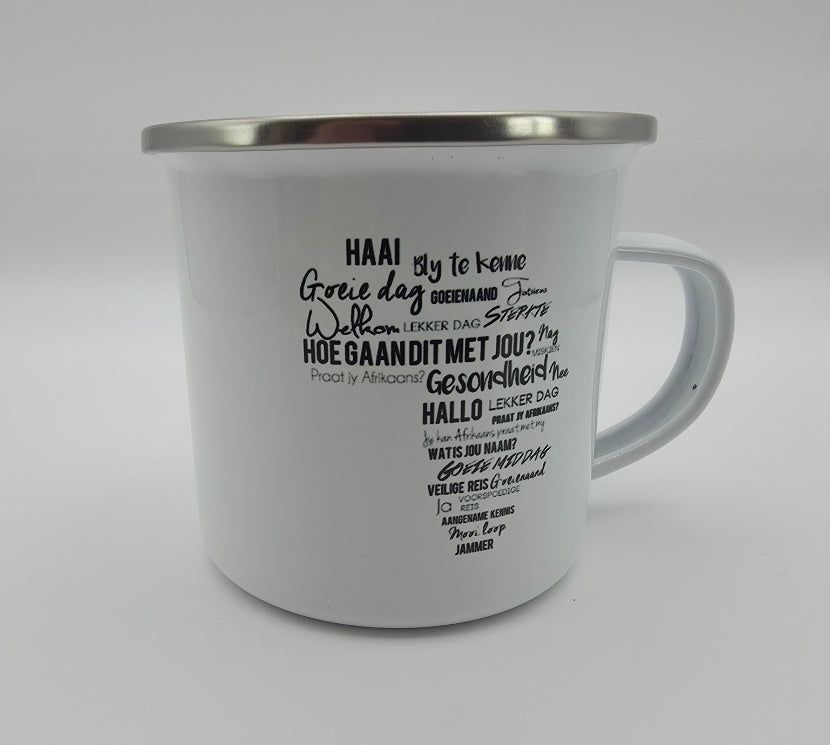 Personalized Enamel Coated Metal Mug