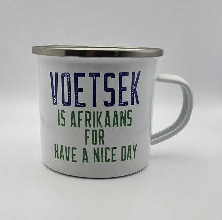 Personalized Enamel Coated Metal Mug