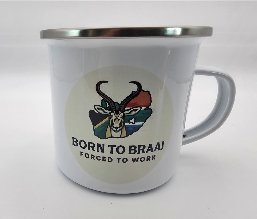 Personalized Enamel Coated Metal Mug
