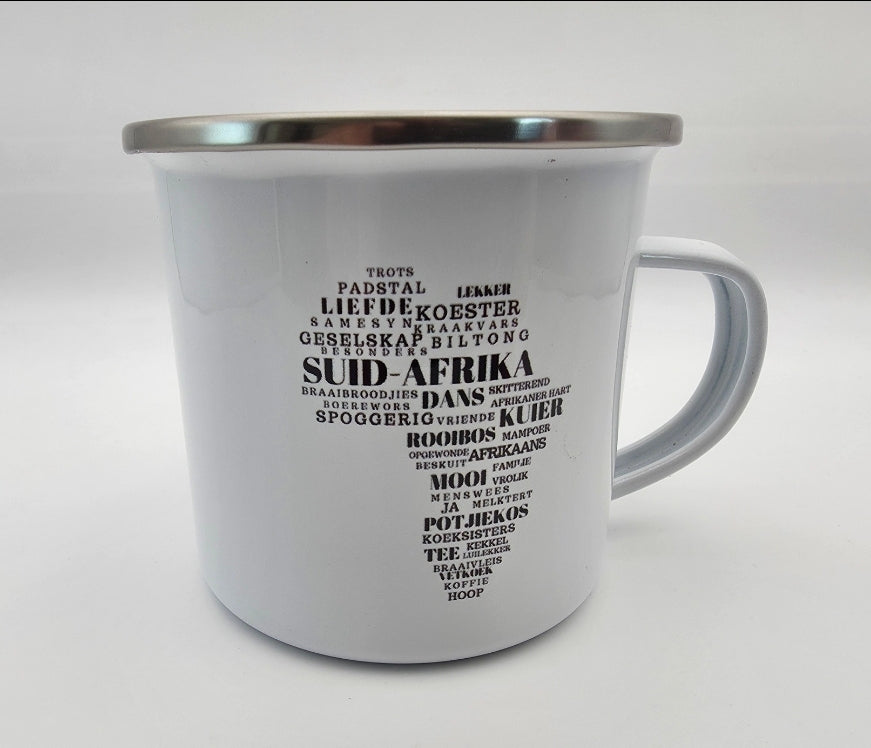 Personalized Enamel Coated Metal Mug