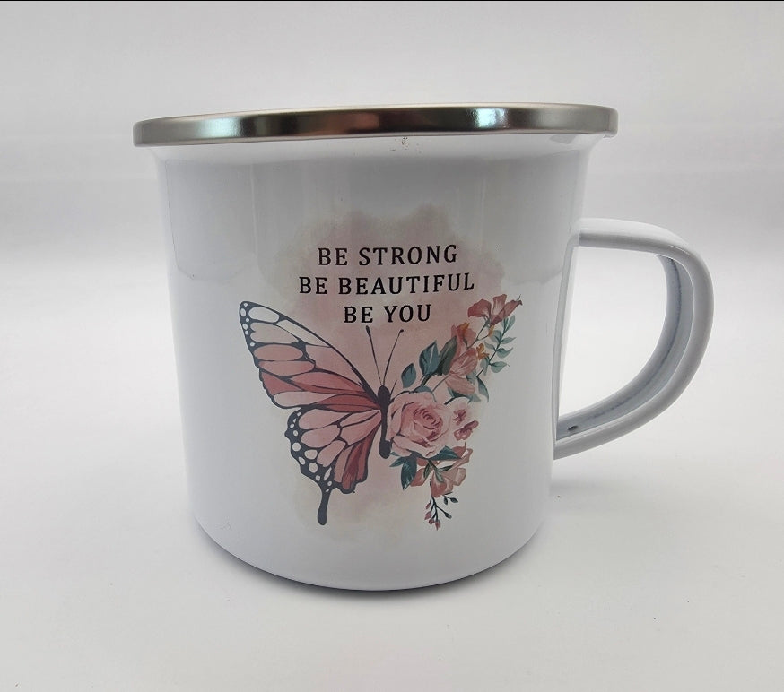 Personalized Enamel Coated Metal Mug