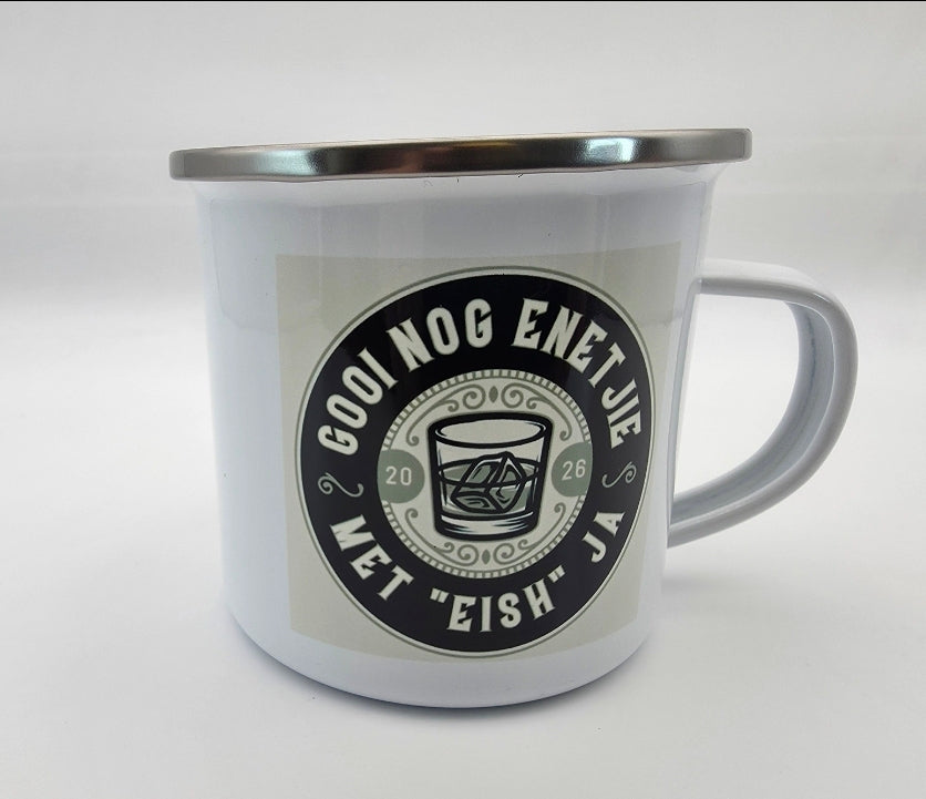 Personalized Enamel Coated Metal Mug