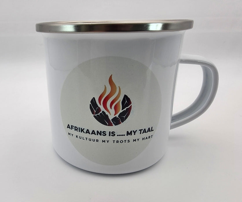 Personalized Enamel Coated Metal Mug