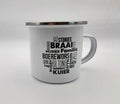 Personalized Enamel Coated Metal Mug