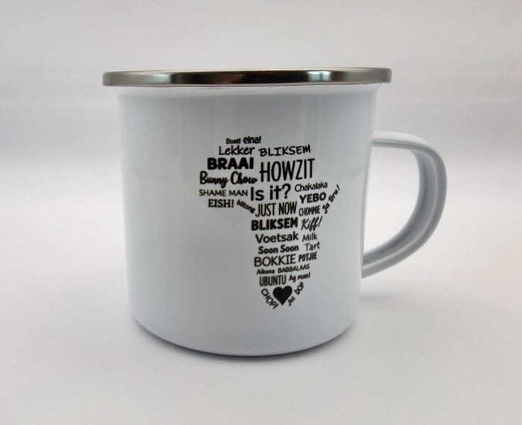 Personalized Enamel Coated Metal Mug