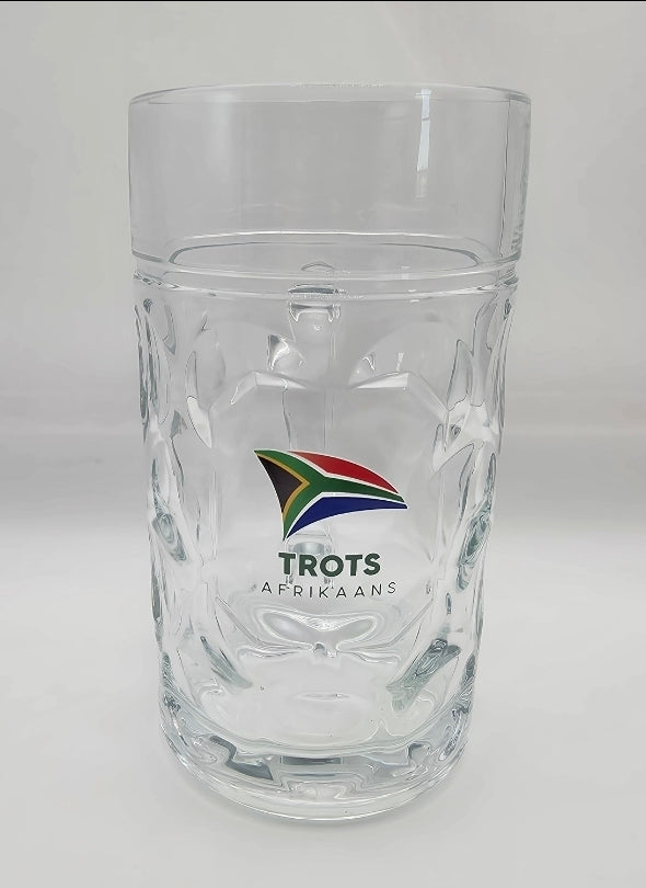 Personalized Glass Beer Mug - 1l