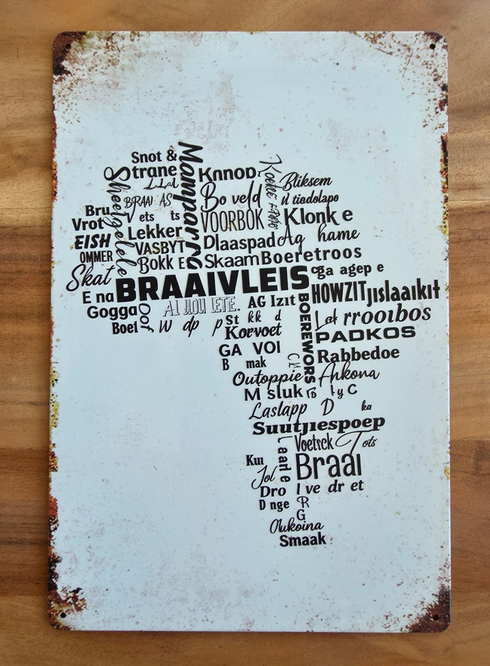 Personalized Vintage Metal Tin Sign - 30cm X 20cm
