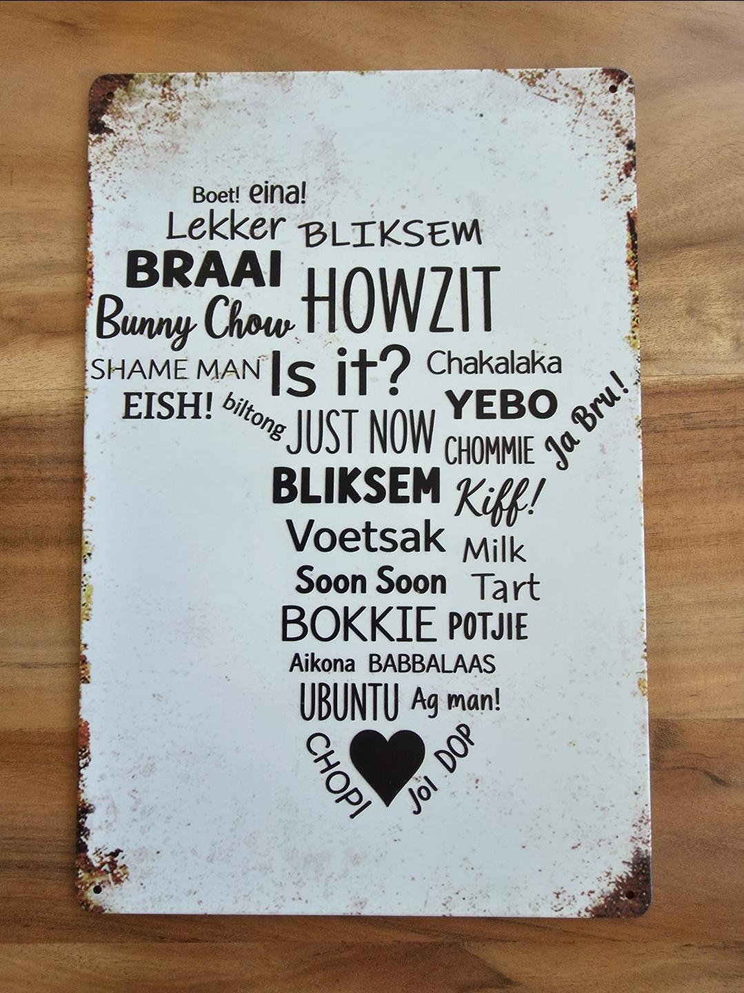 Personalized Vintage Metal Tin Sign - 30cm X 20cm