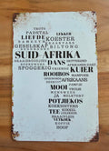 Personalized Vintage Metal Tin Sign - 30cm X 20cm