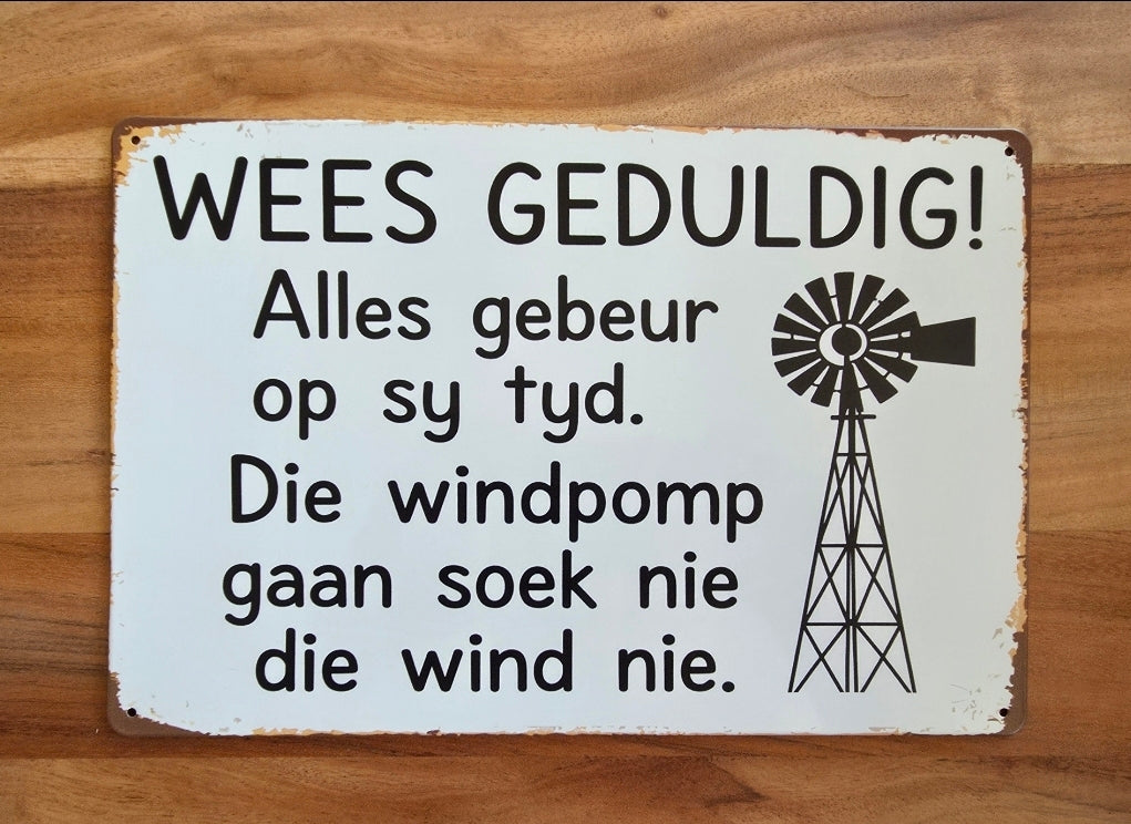 Personalized Vintage Metal Tin Sign - 30cm X 20cm