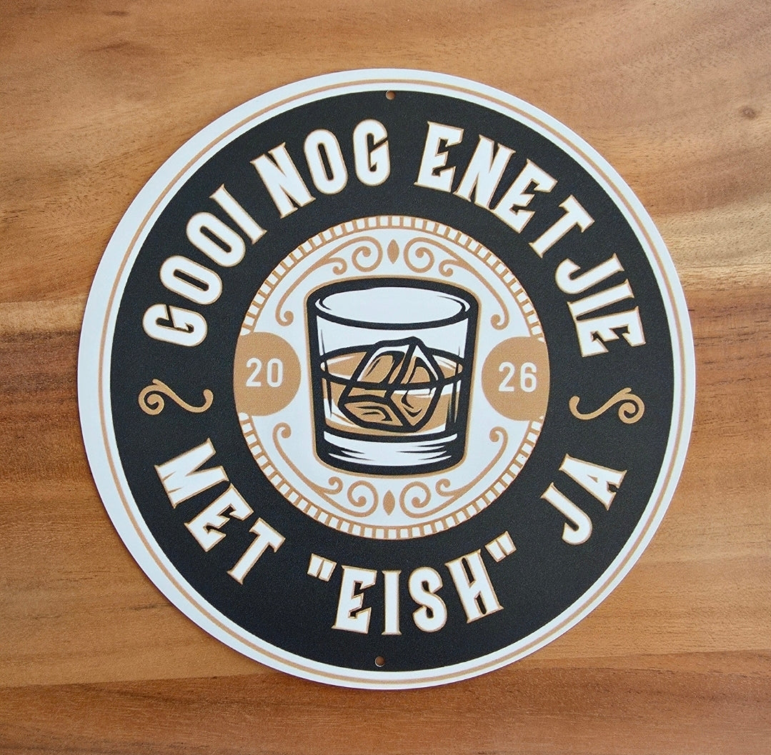Personalized Vintage Metal Tin Sign - 20cm