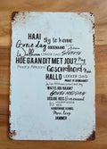 Personalized Vintage Metal Tin Sign - 30cm X 20cm